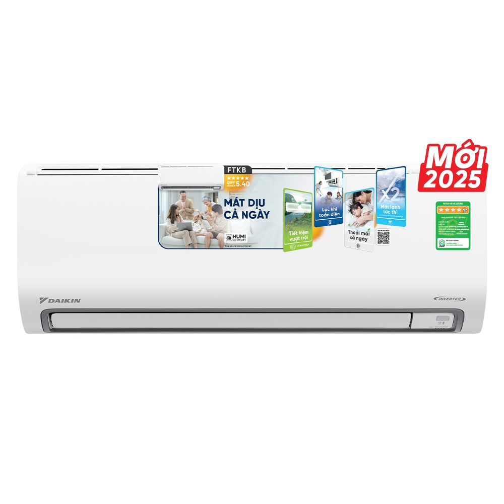 ĐIỀU HÒA DAIKIN INVERTER 1.5HP FTKB35ZVMV